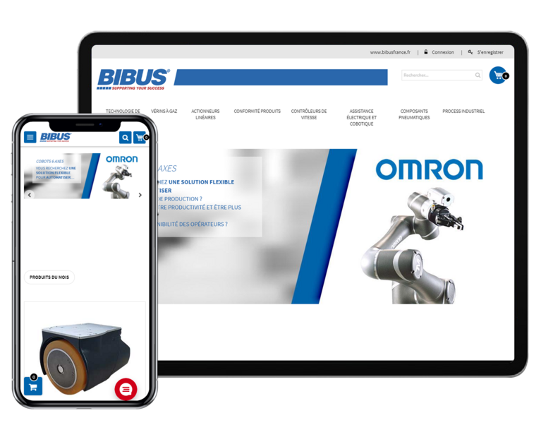 BIBUS Webshop Tab and Mobile