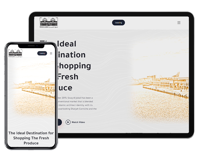 SOUQ AL JUBAIL - CASE STUDY tab and mobile